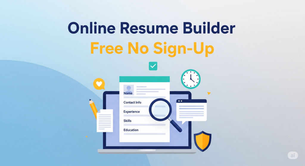 Online resume builder free no sign-up Online resume builder free no sign-up